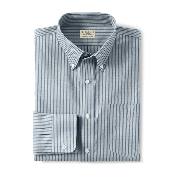 Men's Oxford Pattern Wrinkle Free Shirt