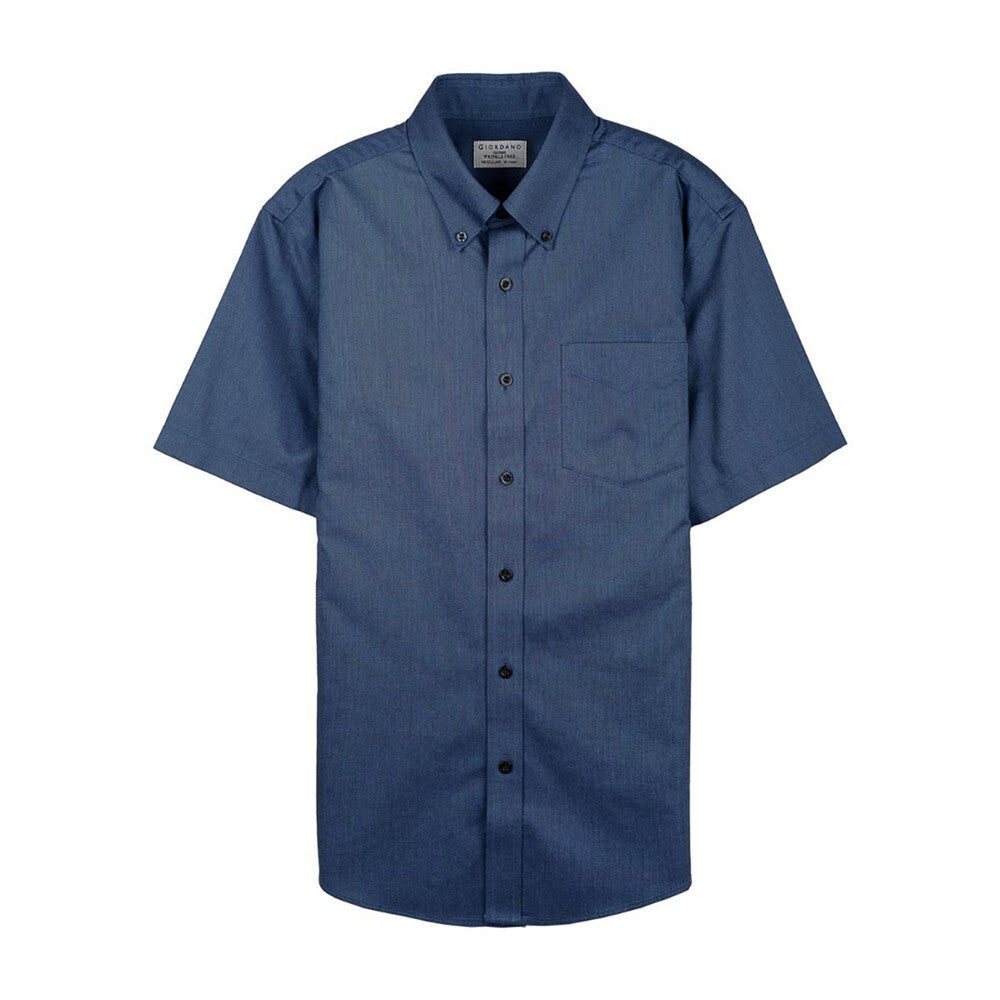 قميص بأكمام قصيرة مقاوم للتجاعيد (ممتاز)