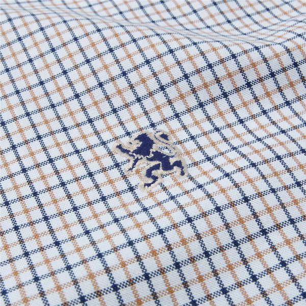 Cotton Oxford Shirt with Embroidery