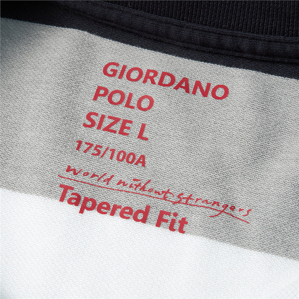 Classic Embroidery Stripe Polo