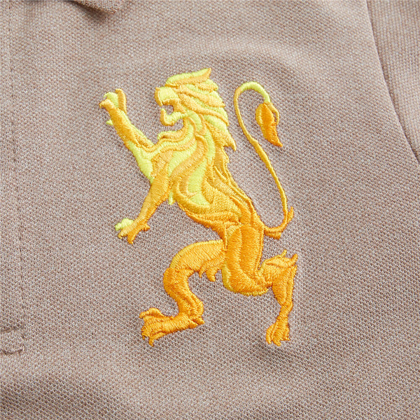 Junior 3D Lion Multi-color embroidery polo
