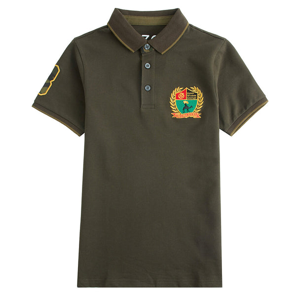 Junior Embroidery Short Sleeve Polo Shirts